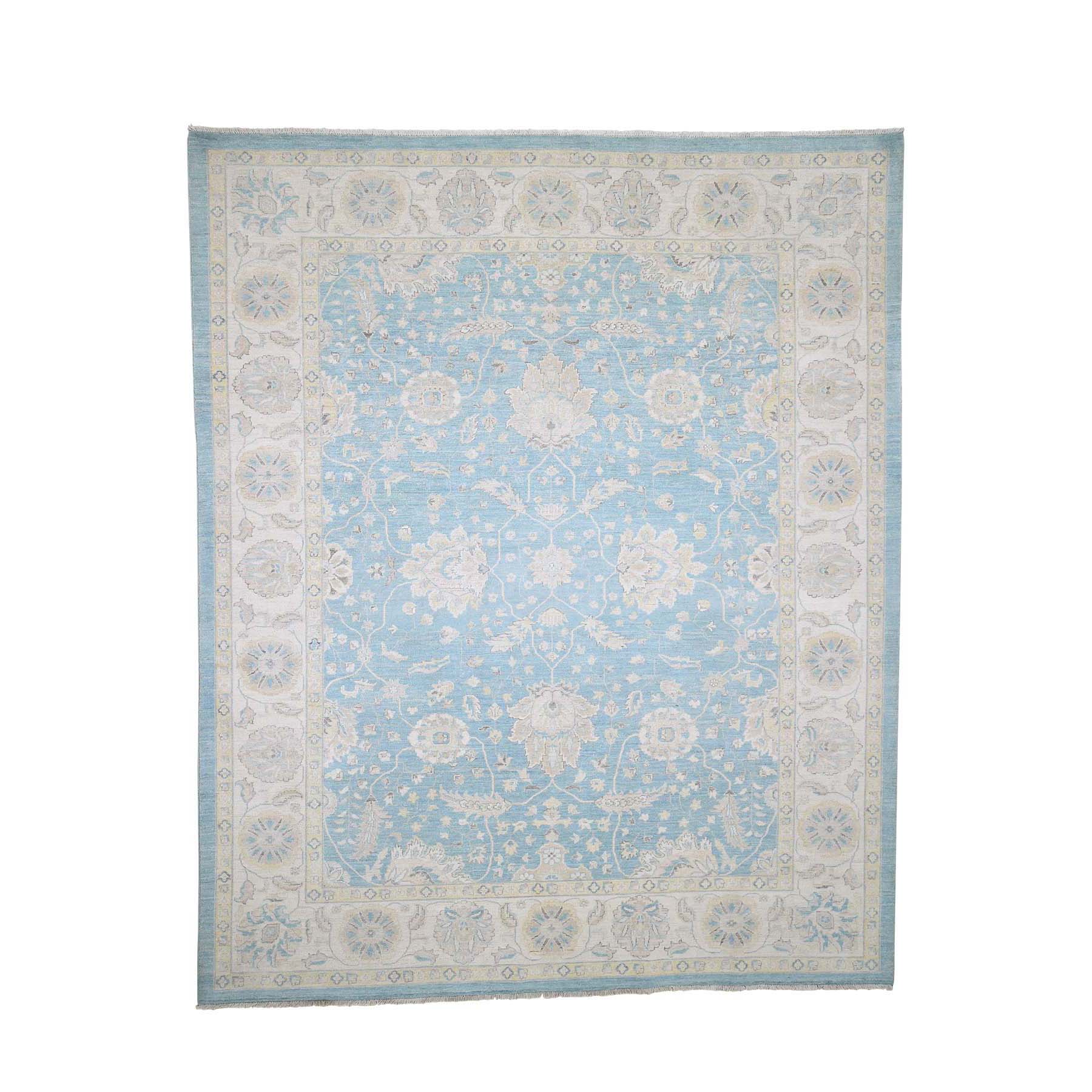 Transitional Wool Hand-Knotted Area Rug 8'0